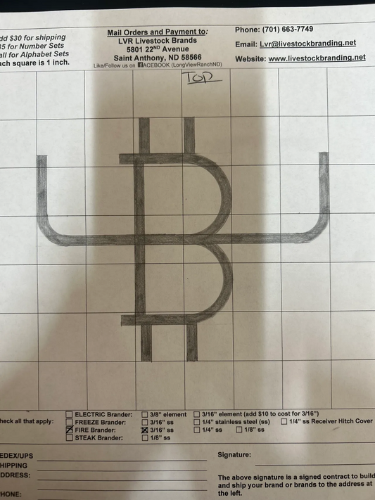 The very first Bitcoin Cattle Brands in existence.