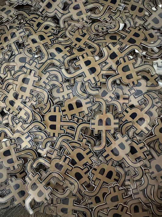 20,000 Bull Bitcoin Stickers at The Bitcoin Conference