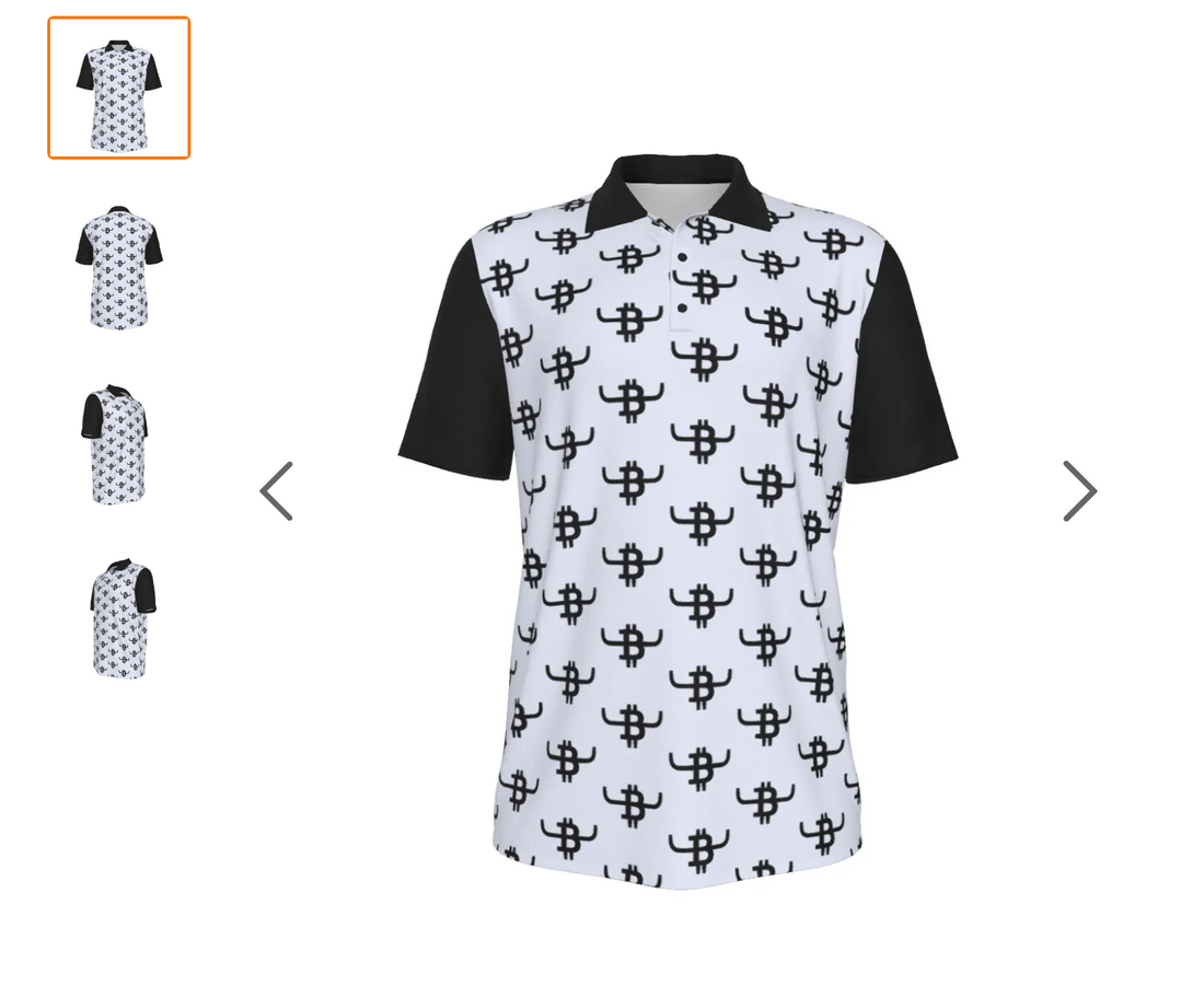 Coming Soon: The All Over Bull Bitcoin™ Polo from Bitcoin Ranch™
