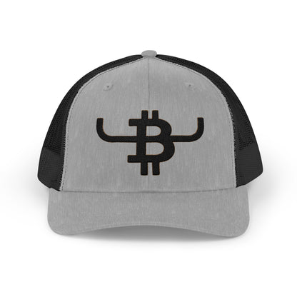 Bitcoin Bull Trucker Cap — Snapback Mesh Hat with BTC Bull Logo