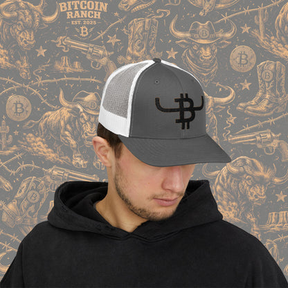 Bitcoin Bull Trucker Cap — Snapback Mesh Hat with BTC Bull Logo