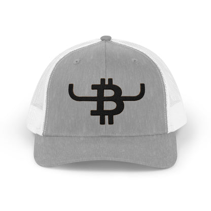 Bitcoin Bull Trucker Cap — Snapback Mesh Hat with BTC Bull Logo