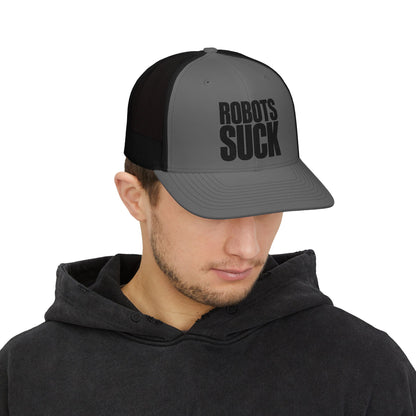 Robots Suck Trucker Cap