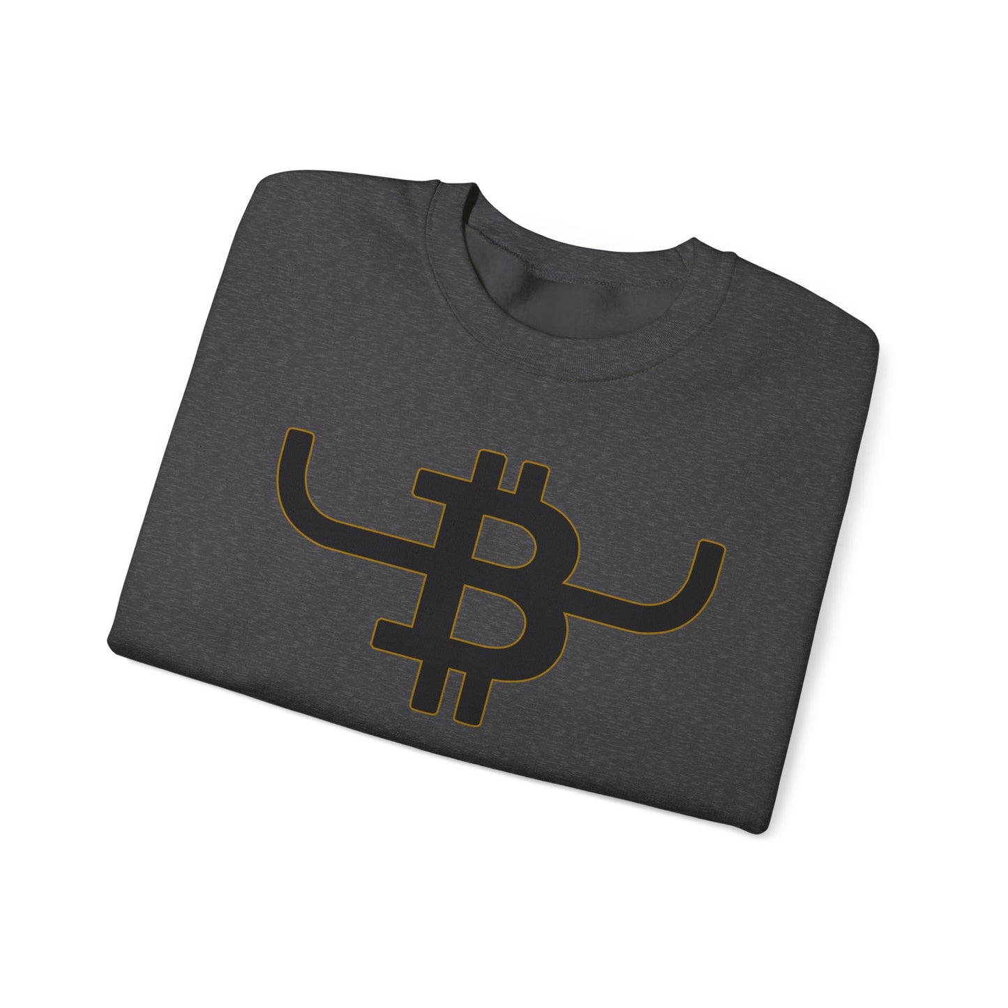 BULL BITCOIN Crewneck Sweatshirt — Cowboy Crypto Logo Pullover