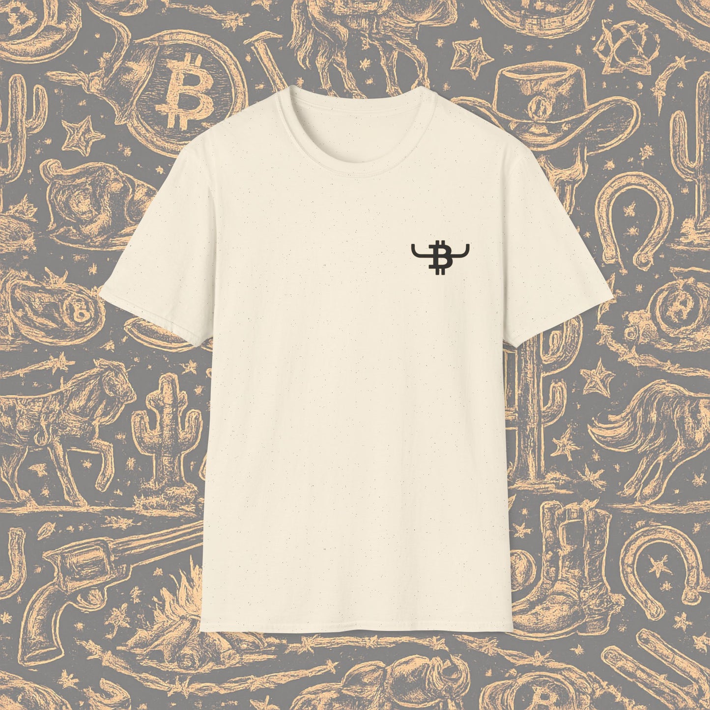 BULL BITCOIN Logo T-Shirt — Crypto Cowboy Tee
