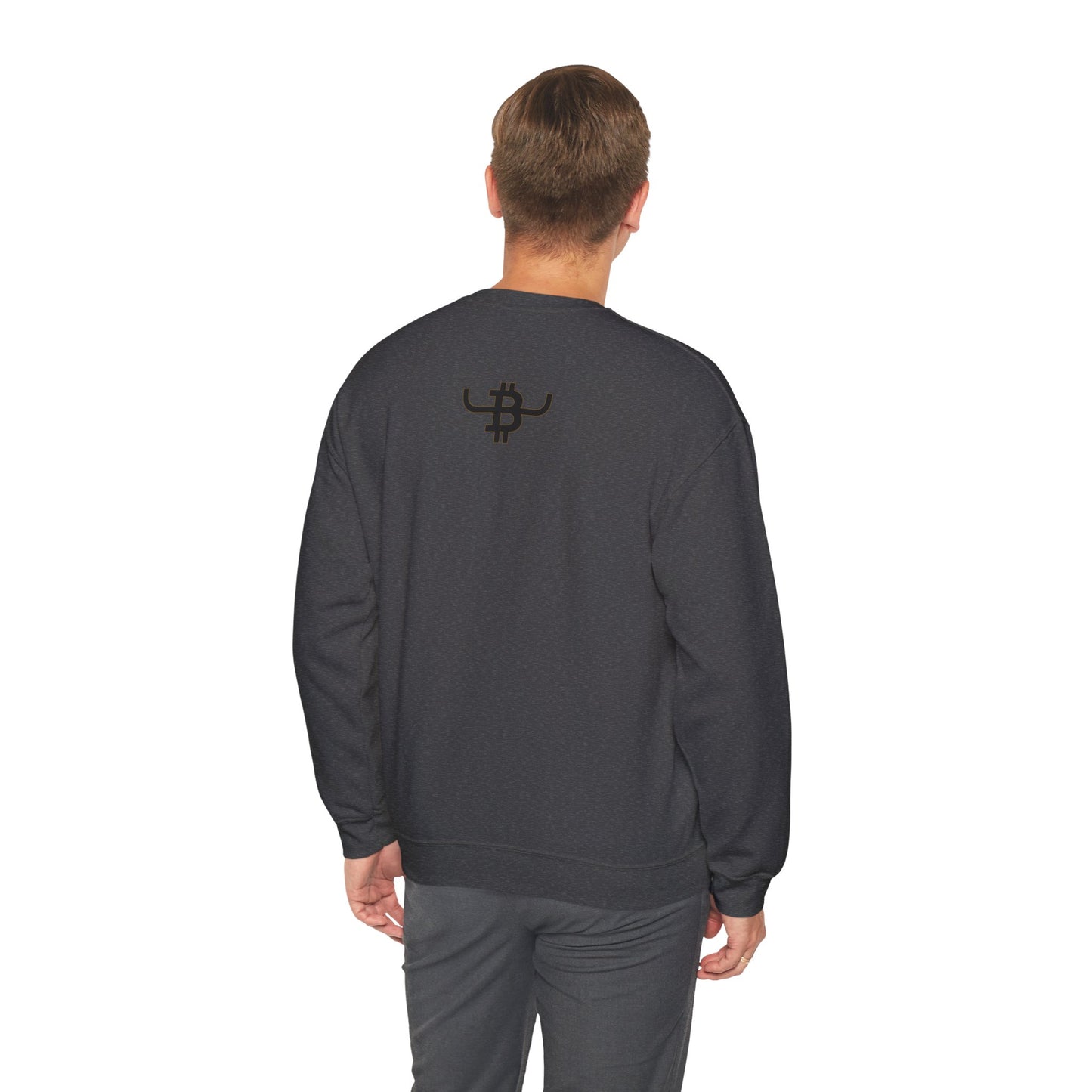 BULL BITCOIN Crewneck Sweatshirt — Cowboy Crypto Logo Pullover