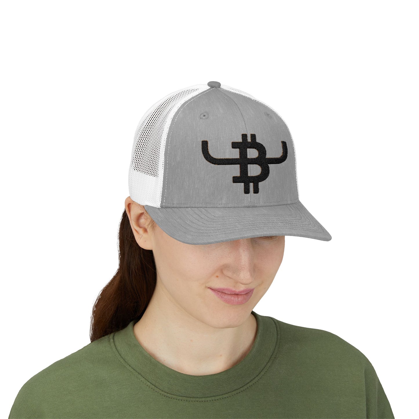 Bitcoin Bull Trucker Cap — Snapback Mesh Hat with BTC Bull Logo