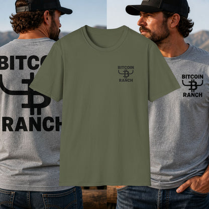 Bitcoin Ranch T‑Shirt — Trademark BULL BITCOIN Logo