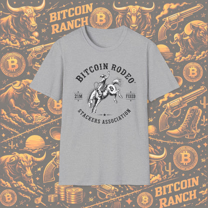 Bitcoin Rodeo T-Shirt — Bitcoin Ranch Stackers Association Tee