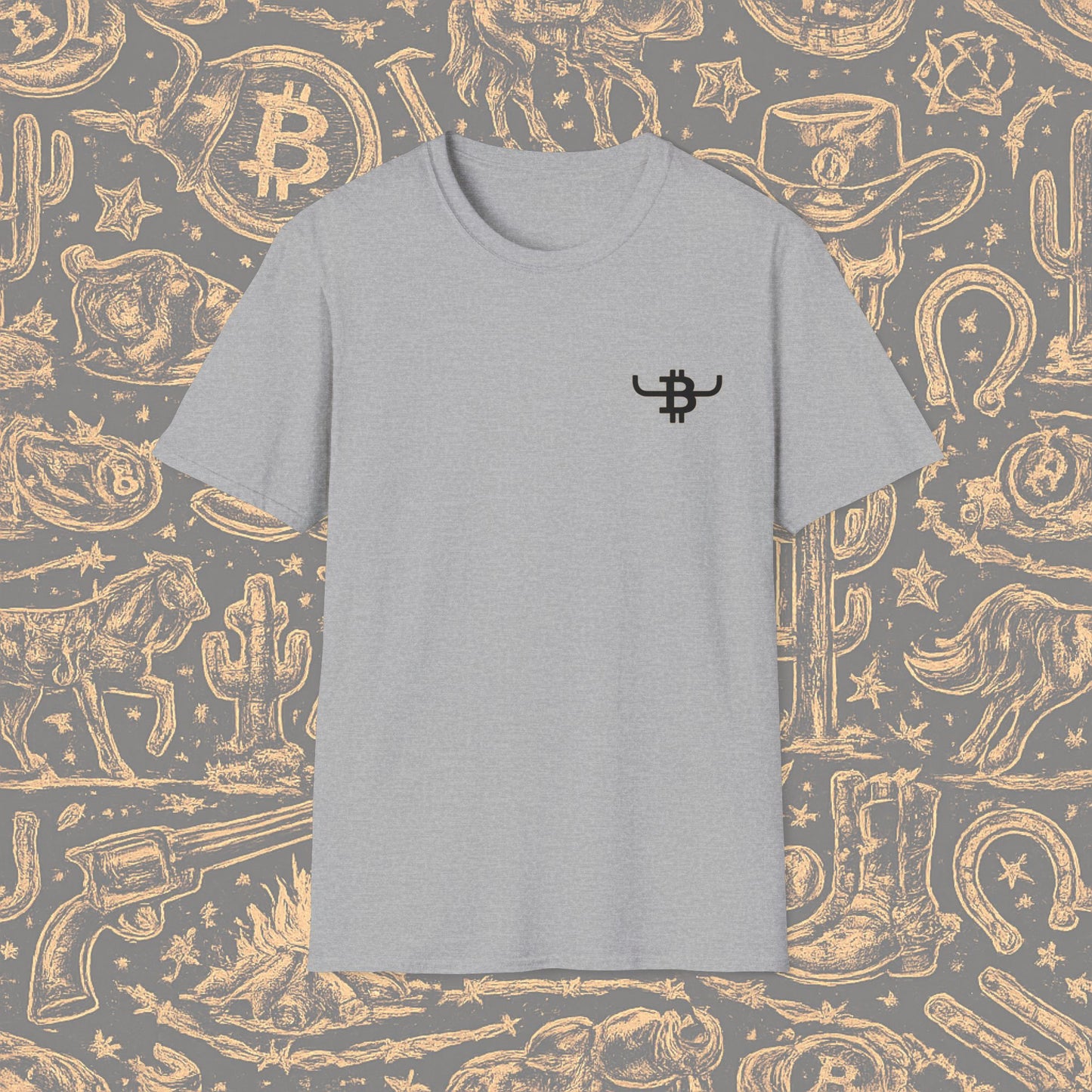 BULL BITCOIN Logo T-Shirt — Crypto Cowboy Tee