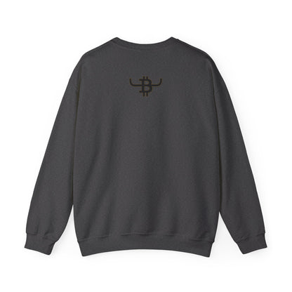 BULL BITCOIN Crewneck Sweatshirt — Cowboy Crypto Logo Pullover