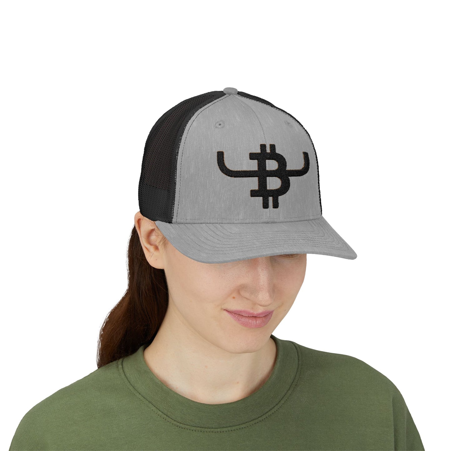 Bitcoin Bull Trucker Cap — Snapback Mesh Hat with BTC Bull Logo