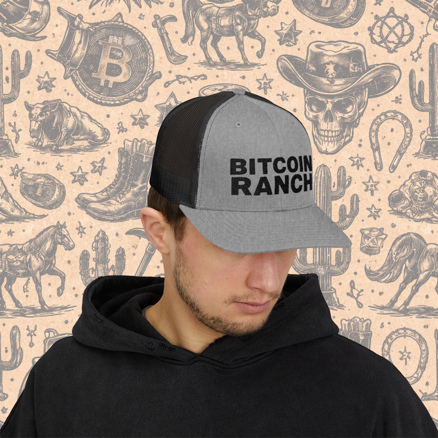 Bitcoin Ranch Trucker Cap