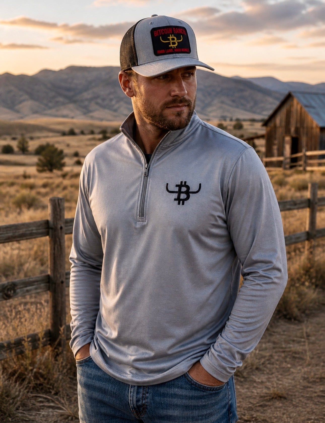 Bull Bitcoin™ Quarter-Zip Performance Pullover
